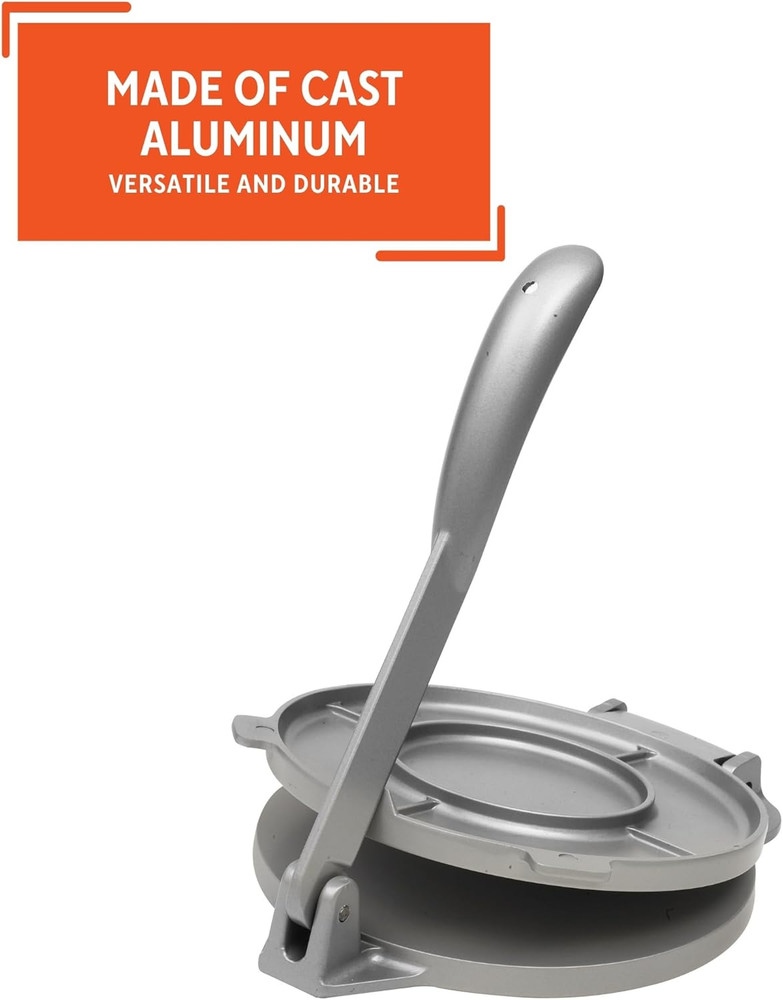 USA Tortilla Press, 8 Inch, Silver