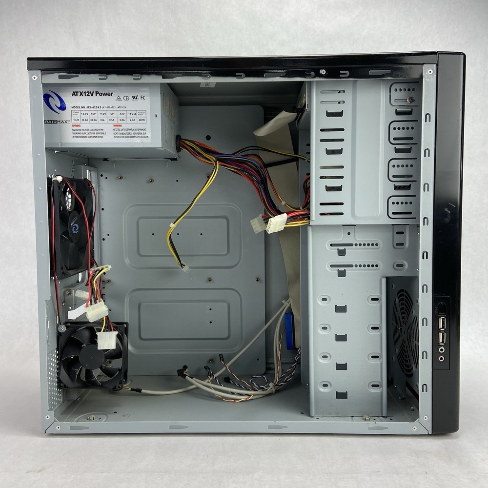 RaidMax 02 ATX-302BP Mid Tower Computer Case RaidMax RX-420KS 420W PSU