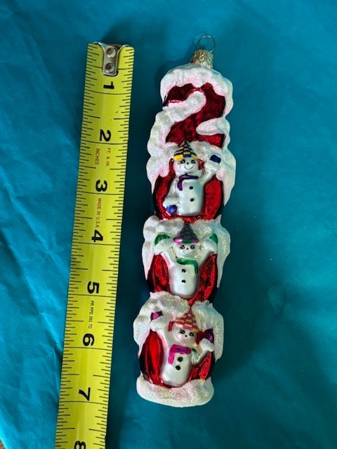 CHRISTOPHER RADKO MILLENNIUM MAGIC 2000 HAND BLOWN/PAINTED GLASS ORNAMENT 7"