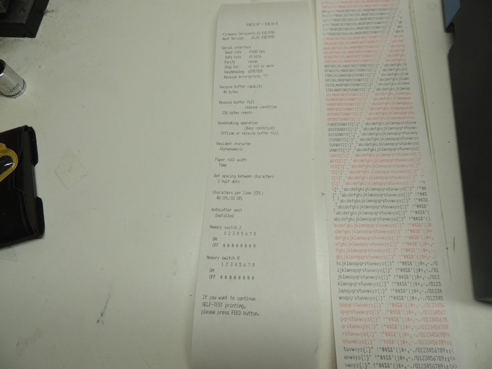 Epson TM-U220B M188B Kitchen Receipt Printer (SERIAL Interface) TESTED