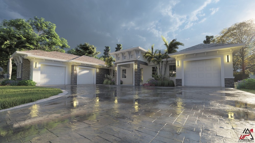BLUEPRINTS CONTEMPORARY HOUSE PLAN ARCHUP #120