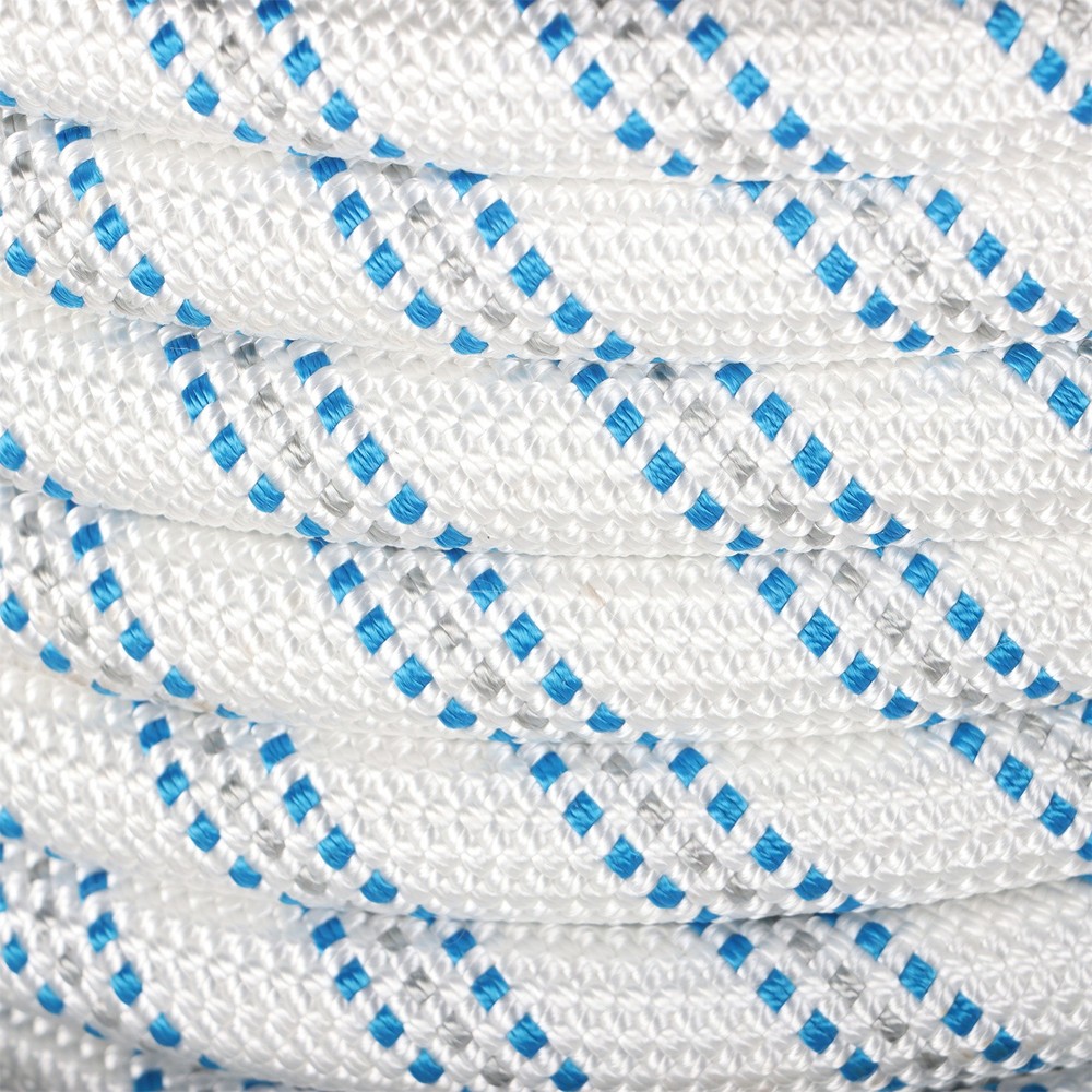 Double Braid Nylon Polyester Arborist Bull Rope Pulling Rigging Line 5/8" × 150'