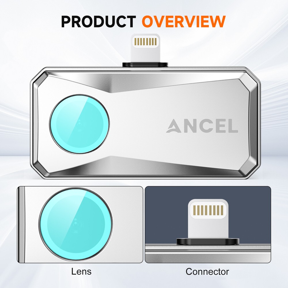 High Resolution Thermal Imaging Camera for iOS Smartphones (iPhone w/Lightning)