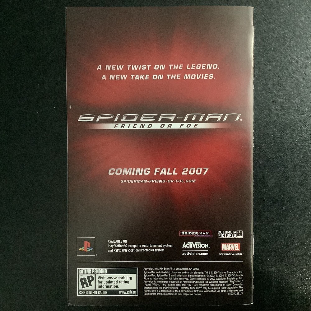 Spider-Man 3 PS2 PlayStation 2 Instruction Manual Only