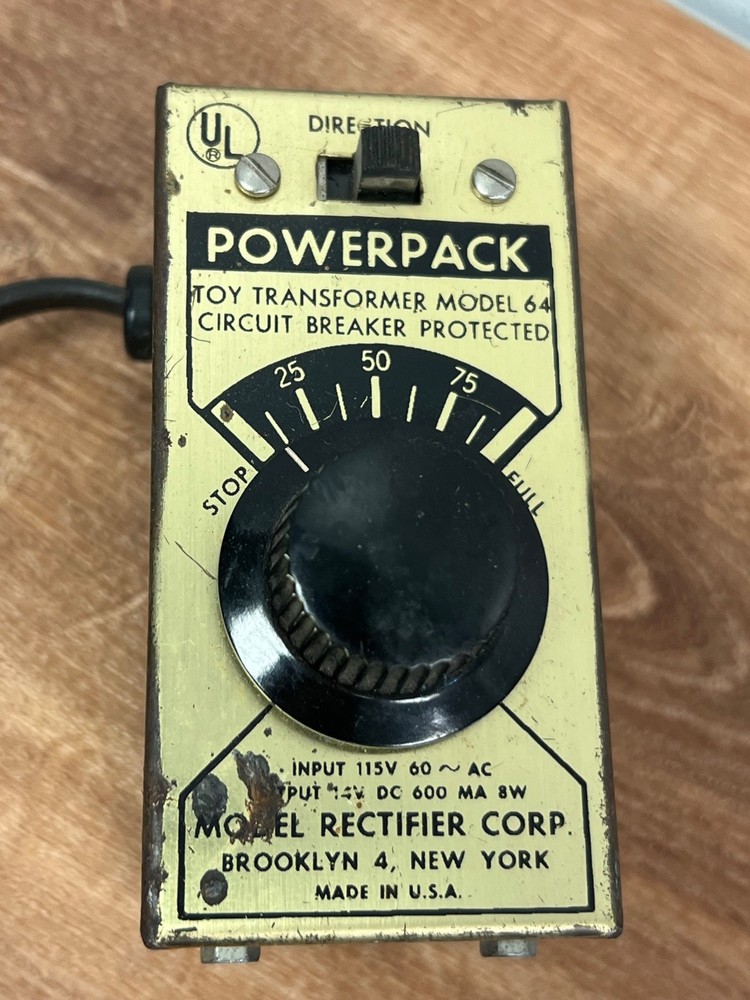 Model Rectifier Corp Powerpack Toy Transformer Model 64 TESTED WORKS