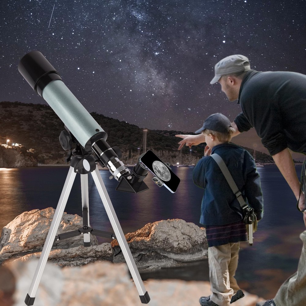 12x50 Waterproof Monocular Telescope K9 Prism - Bundle with - Adjustable Tele...
