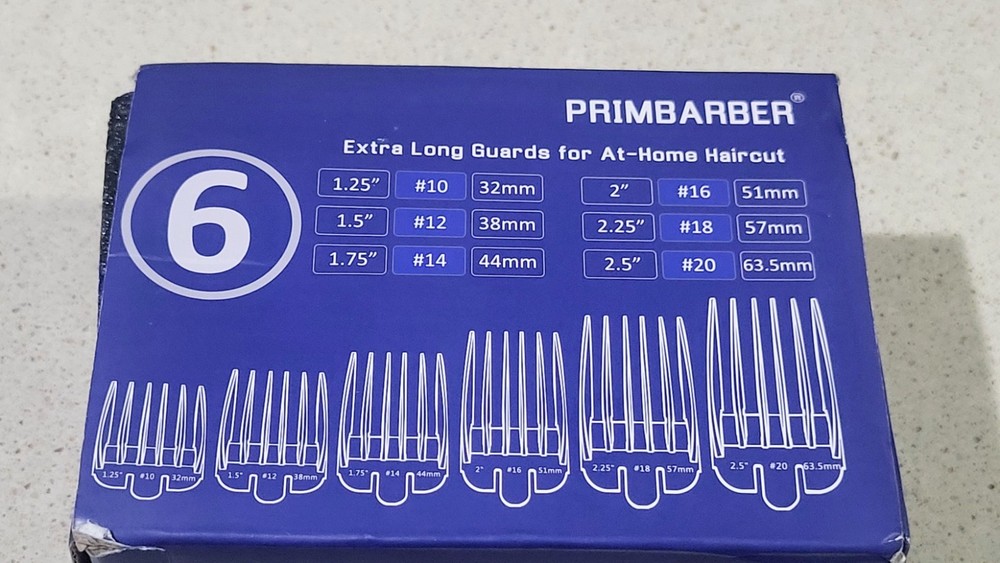 Primbarber 6 Piece Mega Clipper  Guards Set