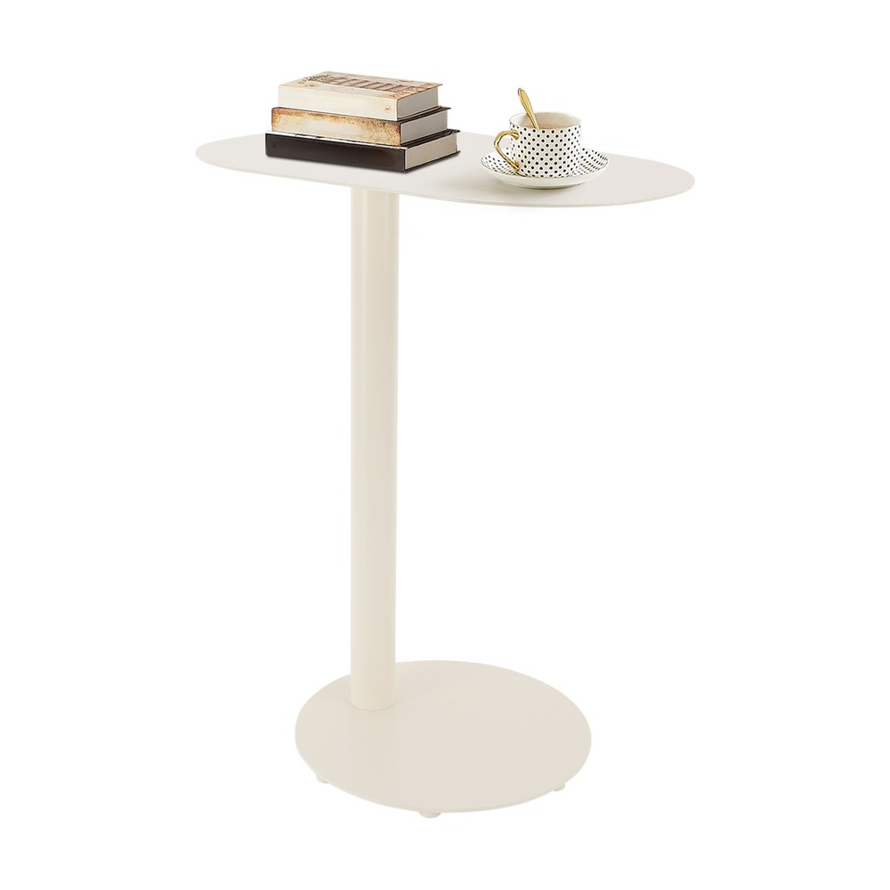 C-Shaped Side Table, Iron End Table, Couch Side Table Freestanding