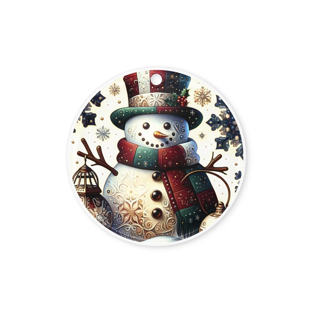 Acrylic ornament Snowman #3