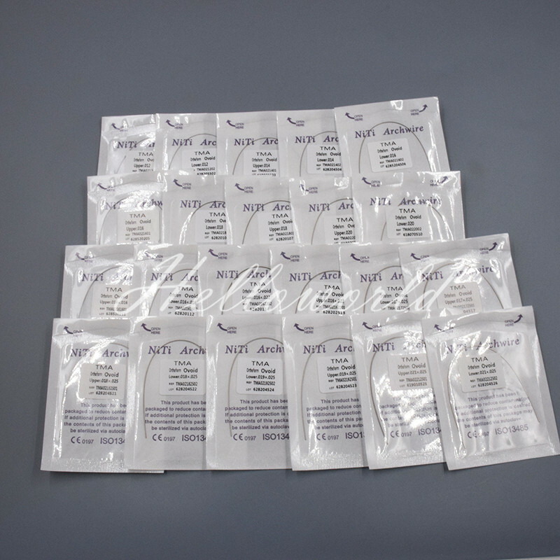 5 Packs Dental Ortho TMA Arch WireTitanium Molybdenum Alloy Rectangular