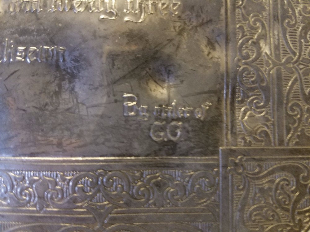 Veiled Prophet Invitational Gift 1923 Pewter with Felt Base