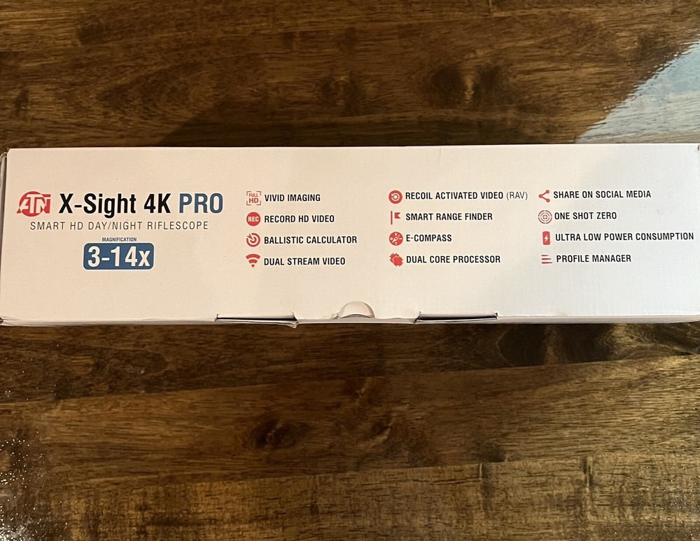 ANT XSight 4K Pro 3-14x Rifle Scope - Black