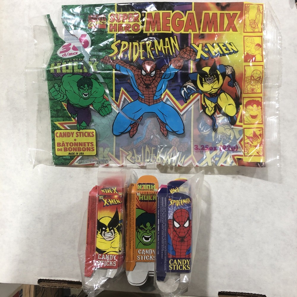 1998 Worlds Marvel Mega Mix Candy Box X 62