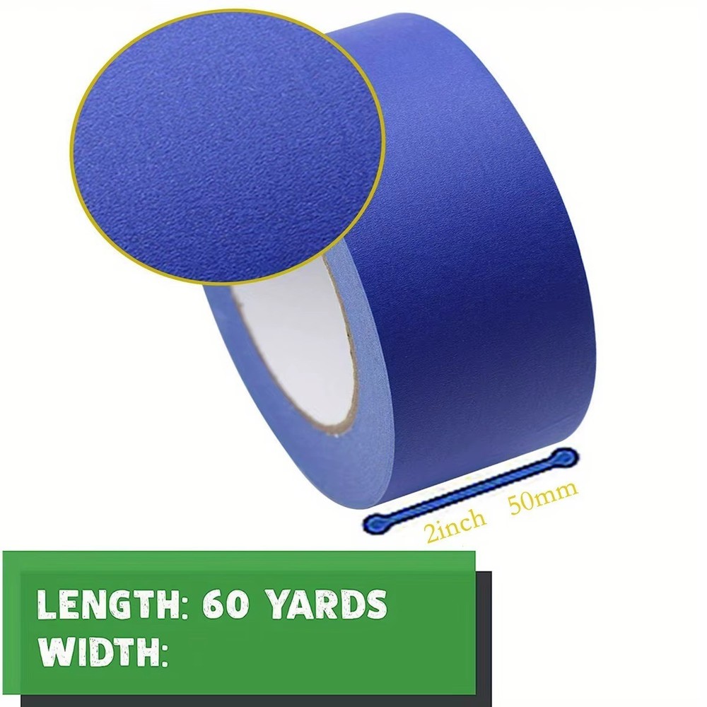 Blue Painters Masking Tape Multi Size Clean Release 4pcs Set