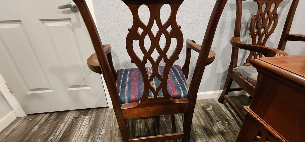 Thomas Chippendale style - Reproduction Writing desk with two armchairs