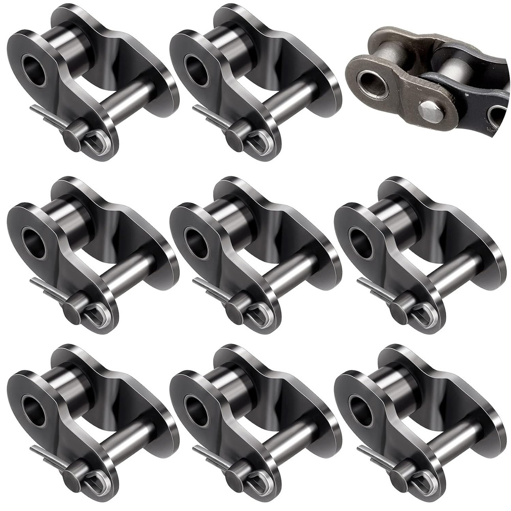 Roller Chain Offset Link #40, 8-Pack
