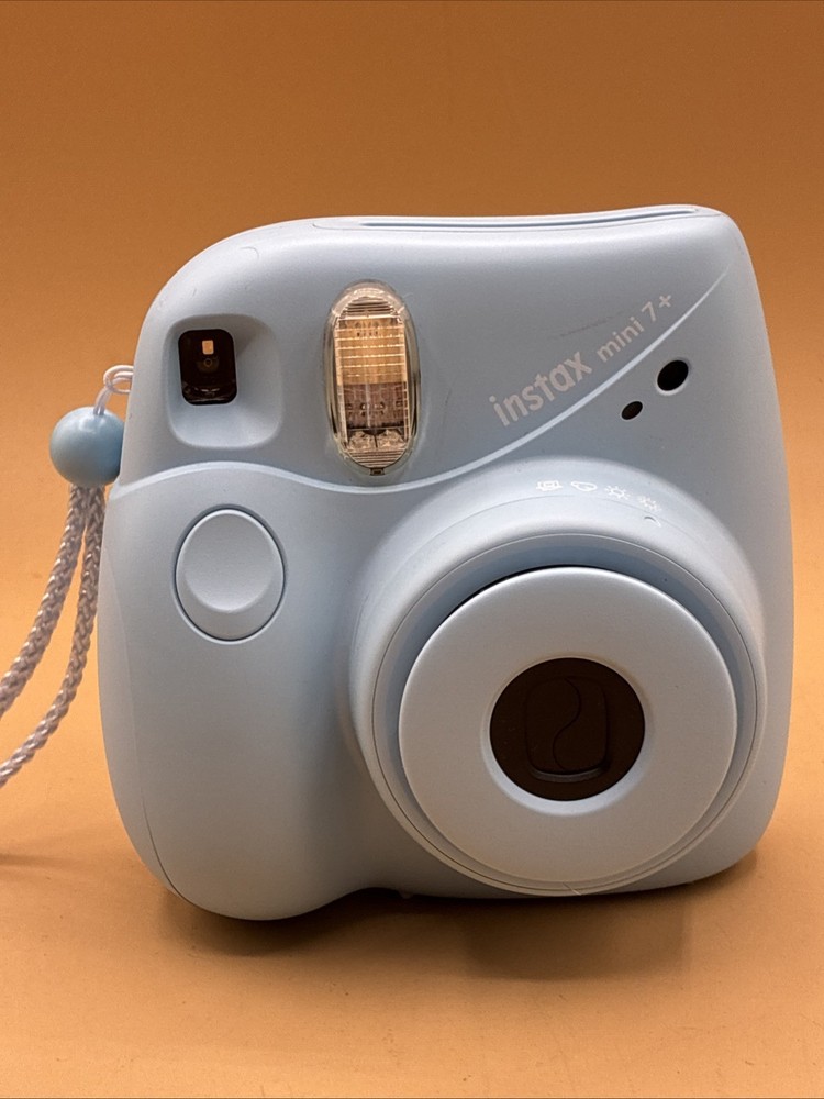 Fujifilm Instax Mini 7+ Instant Camera With Case Light Blue