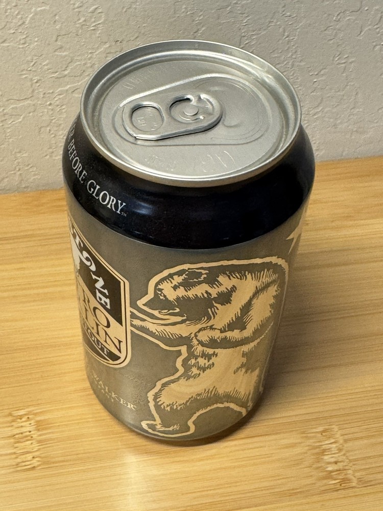 Firestone Nitro Merlin Milk Stout - Empty Beer Can - Bottom Opened