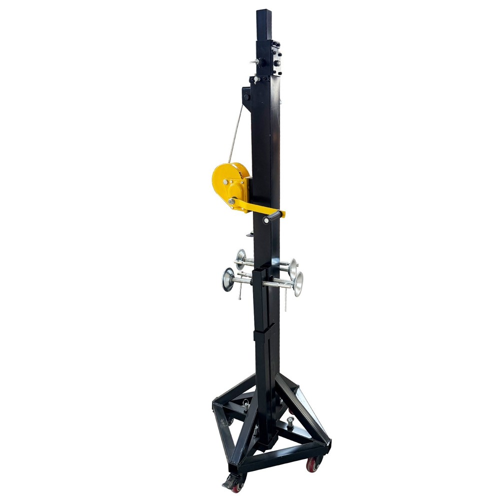 Hand-cranked Light Stand Foldable Double-Layer Lighting Crank Stand 5.9-13.12Ft
