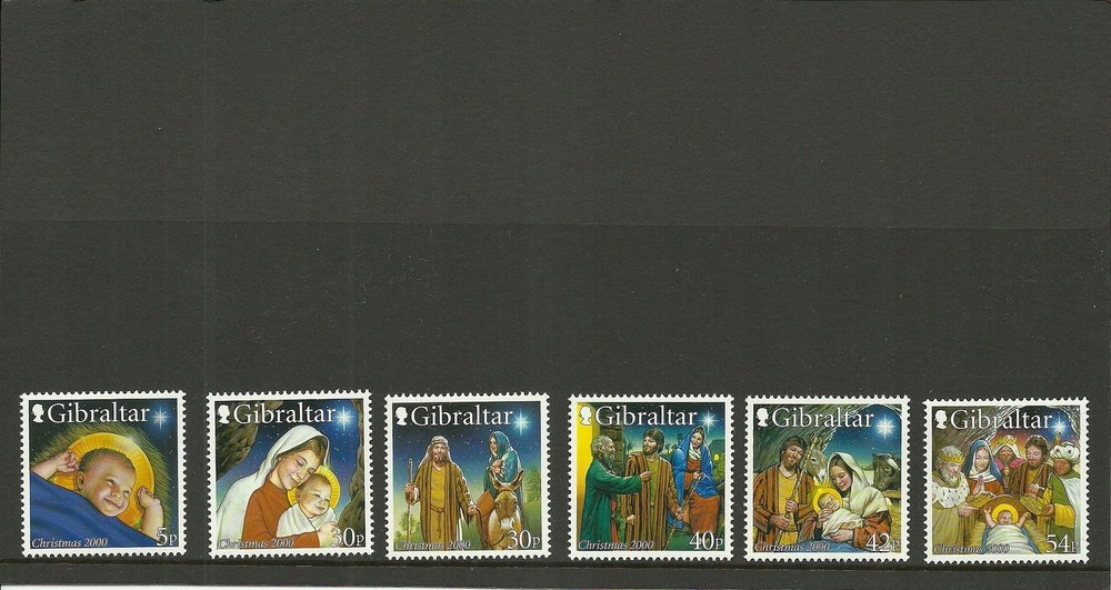 GIBRALTAR-SG950-955-CHRISTMAS 2000-MNH