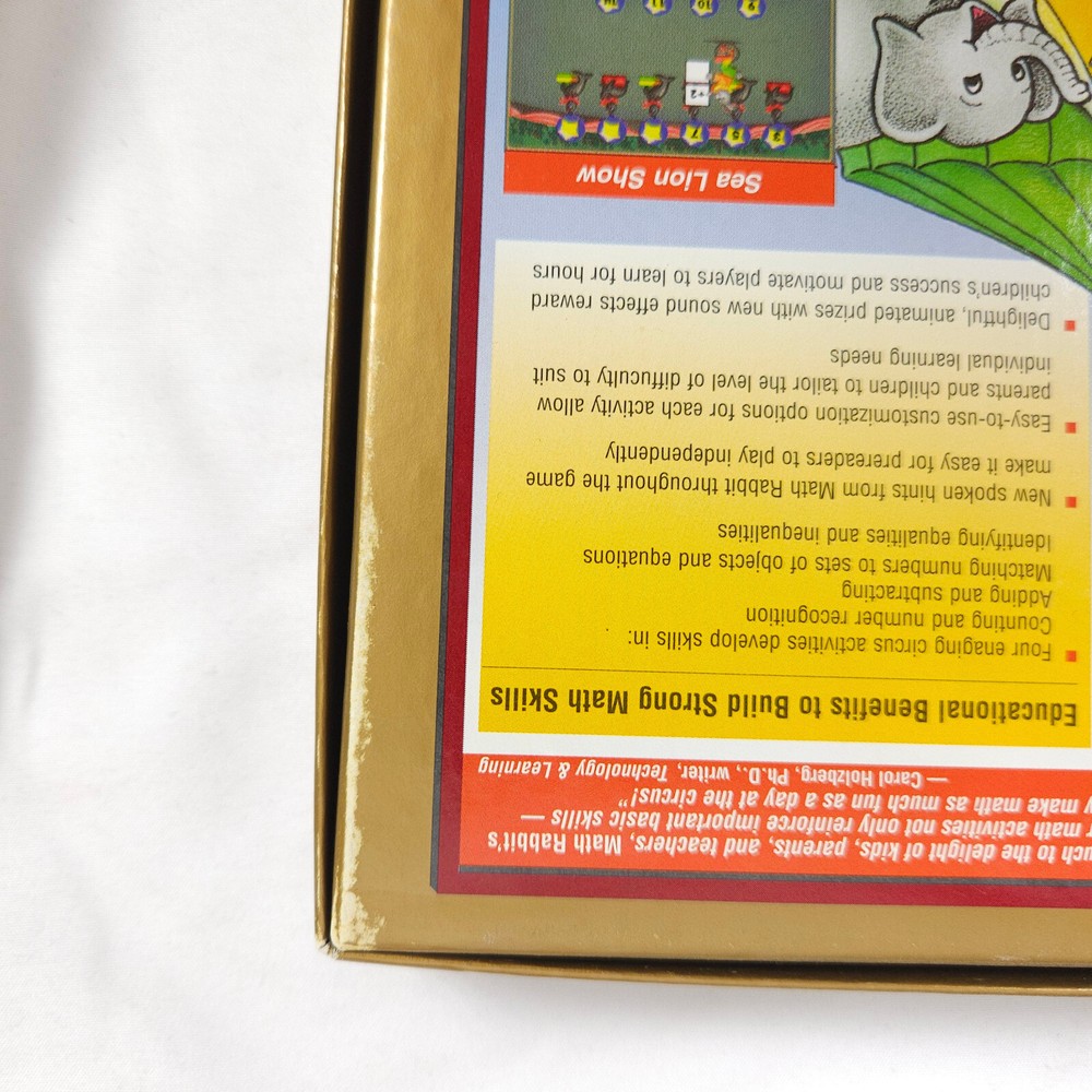 Math Rabbit 1996 Edition The Learning Company Classics - Open Box Sealed CD