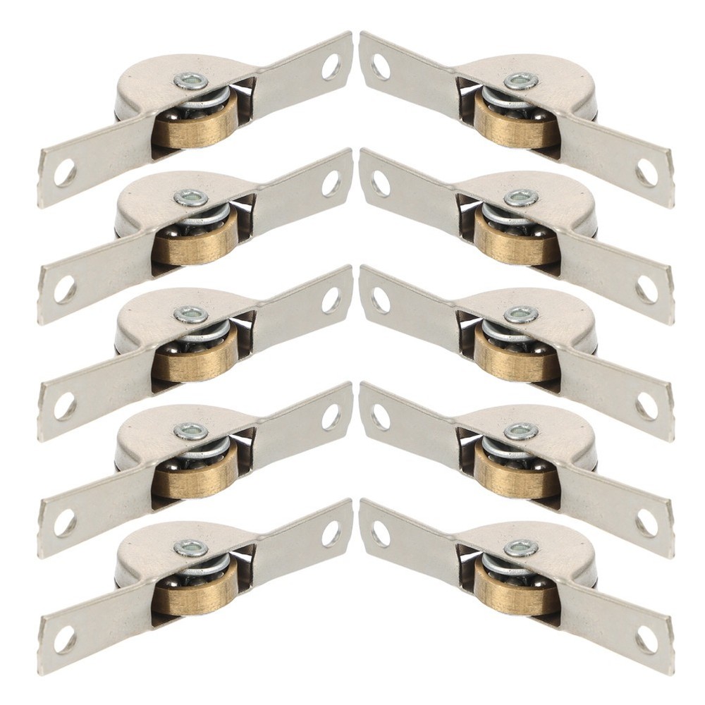 10 Pcs Sliding Door Roller Wheels Closet Rollers Replacement Floor