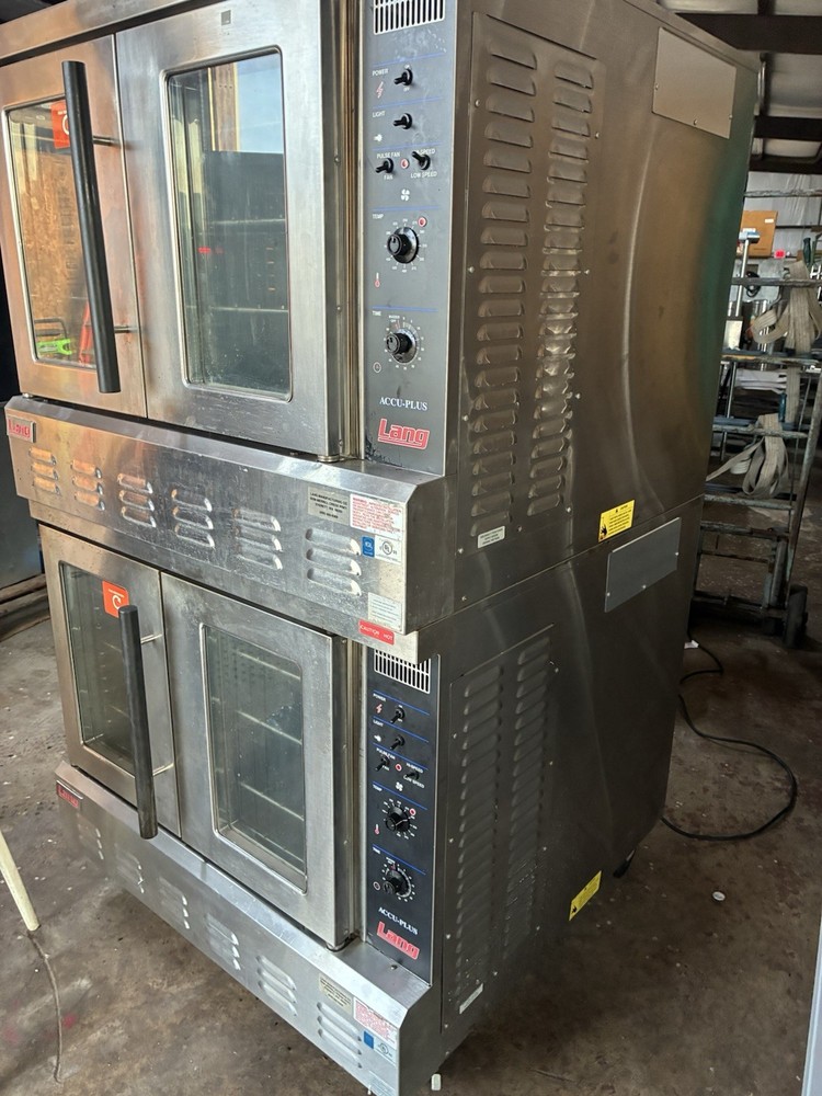 LANG DOUBLE STACK FULL SIZE NATURAL GAS CONVECTION OVEN