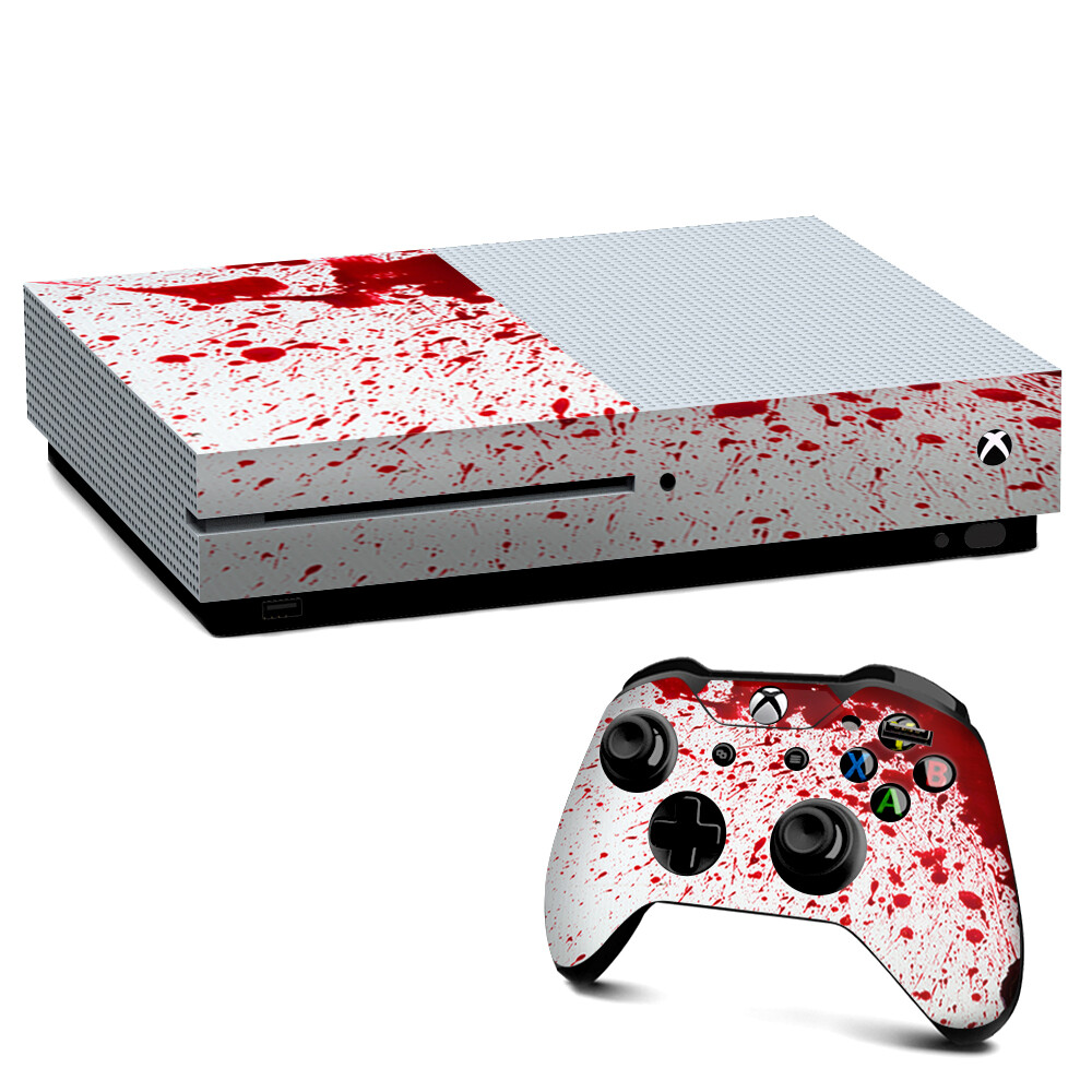 Xbox One S Console Skins Decal Wrap ONLY Blood Splatter Dexter