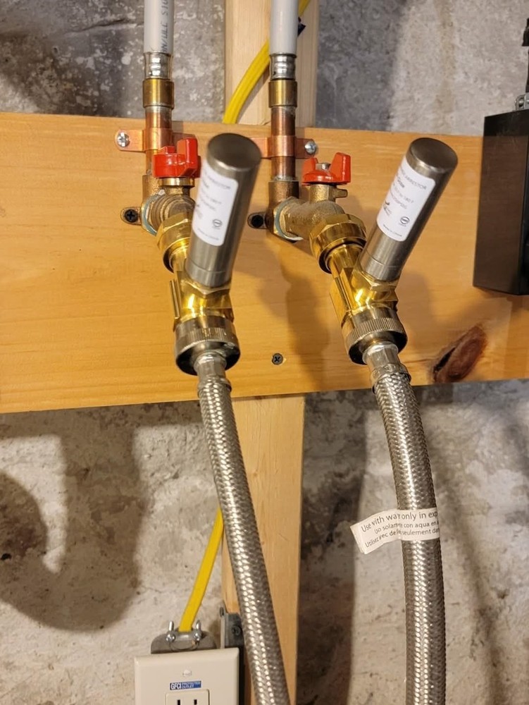 Laundry Water Hammer Arrestor 3/4" FHT x MHT Angle 2 Pack