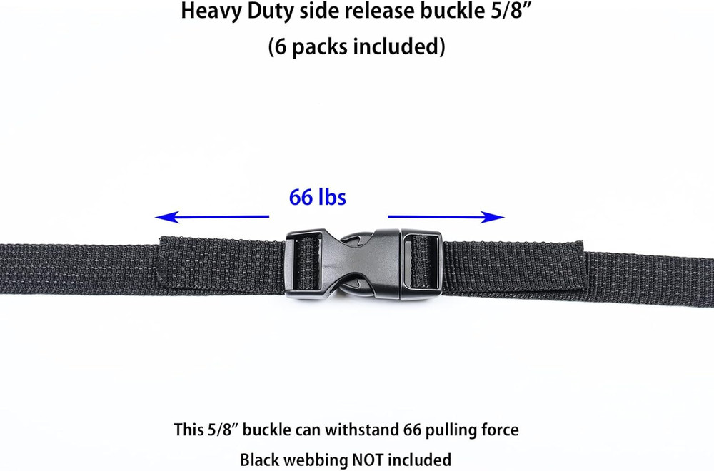 Quick Side Release Buckles,Heavy Duty Plastic Snap Buckle Clasps Backpack Clips