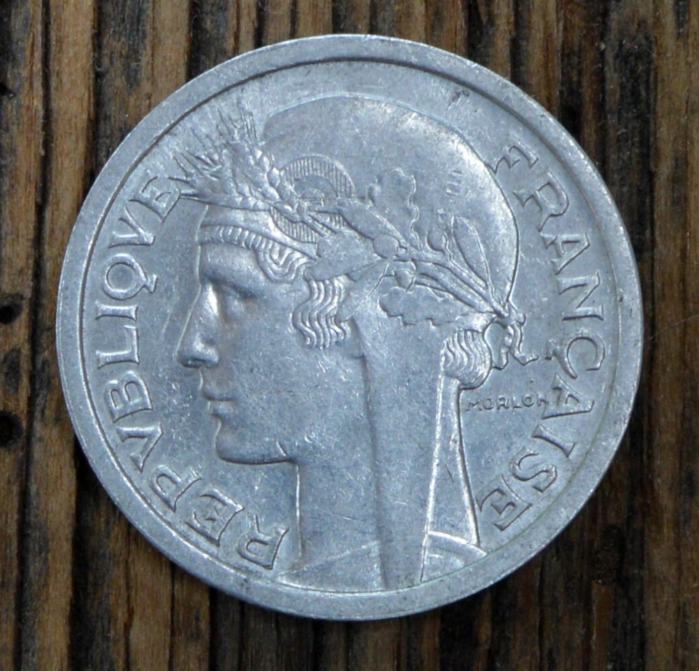 France 1 Franc 1957 Coin Light Type