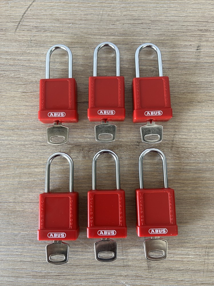 ABUS 74/40 Lockout Padlock With Keys (6 PACK)