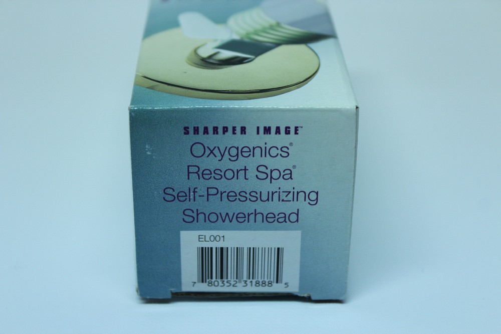 Oxygenics Resort Spa Self-Pressurizing Showerhead Sharper Image NEW in Box