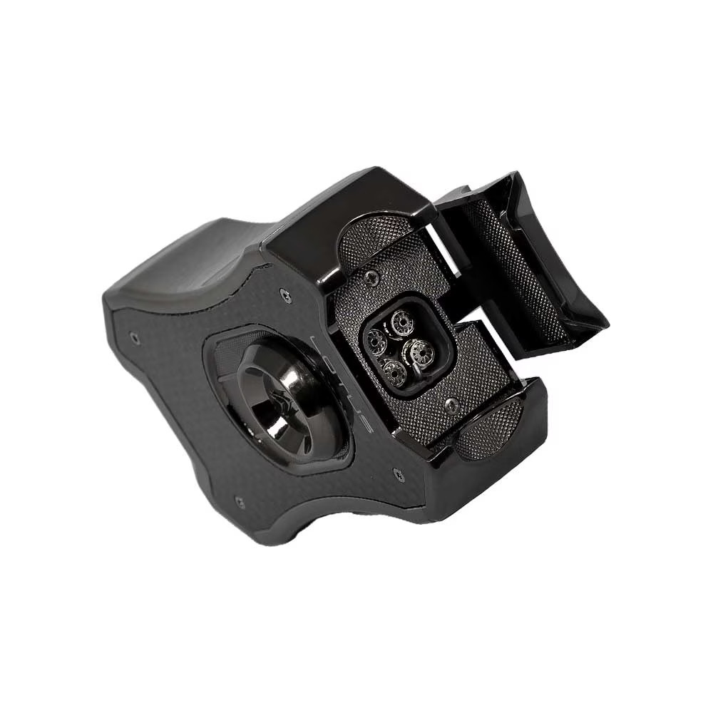 Lotus Emperor Quad Flame Table Top Lighter - Black