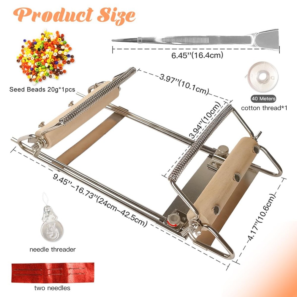 hobbyworker The Third Generation Beading Loom Kit with 9"-16", Picture Show