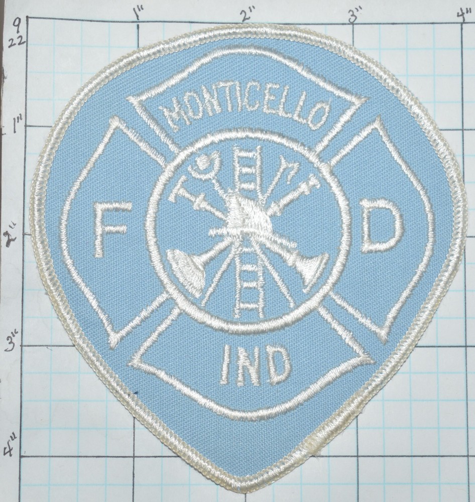 INDIANA, MONTICELLO FIRE DEPT VINTAGE PATCH