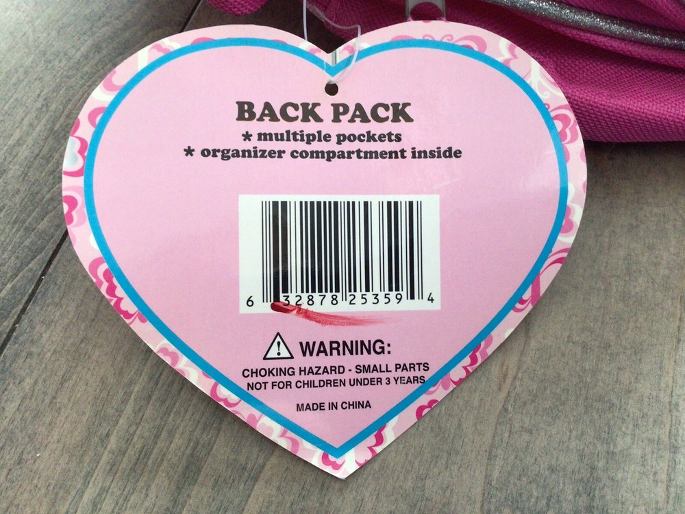 New with tag - Confetti backpack LOVE by Cuddle accessories
