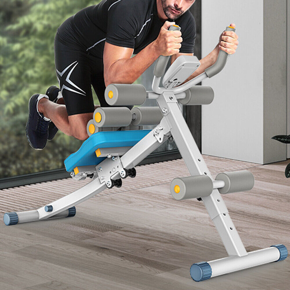 Sit-up Bench Exerciser Ab Trainer Abdominal Workout Machine Height Adjustable