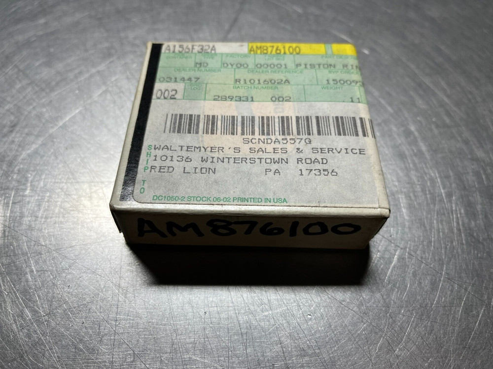 AM876100   GENUINE OEM  John Deere   Piston RING