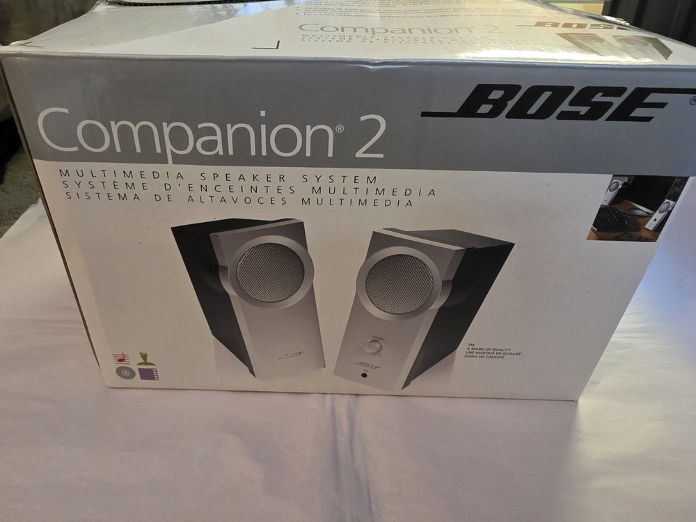 BOSE Companion 2 Multimedia Computer Speakers Speaker System Tested Excellent!