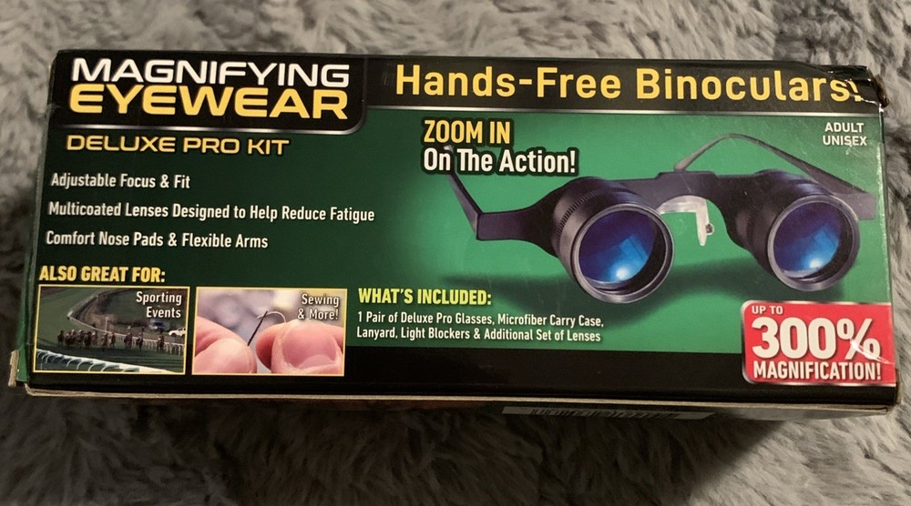 Zoom Optics Hands Free Binocular Glasses