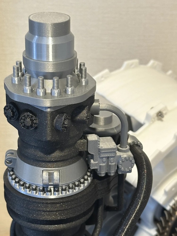 3d printed SpaceX Raptor 3 Rocket Engine Starship 1:10