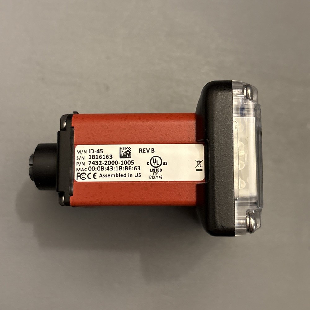 Omron MicroHAWK ID-45 Fixed Mount Barcode Reader Code Reader 7432-2000-1005