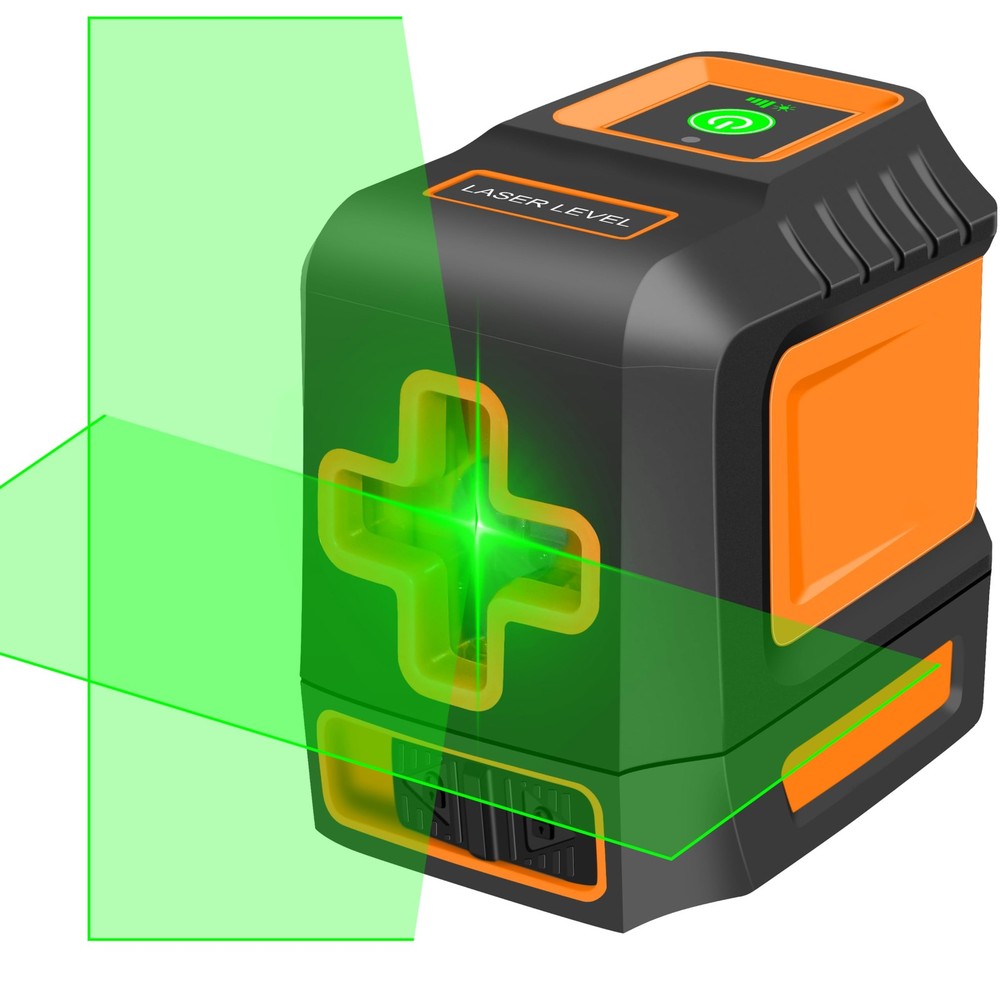 Self-Leveling Cross Line Laser Level, Green Laser with Adjustable Brightness,...