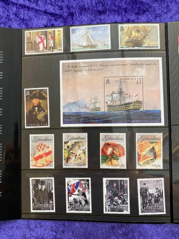 Gibraltar 2005 year stamp mini sheet year book