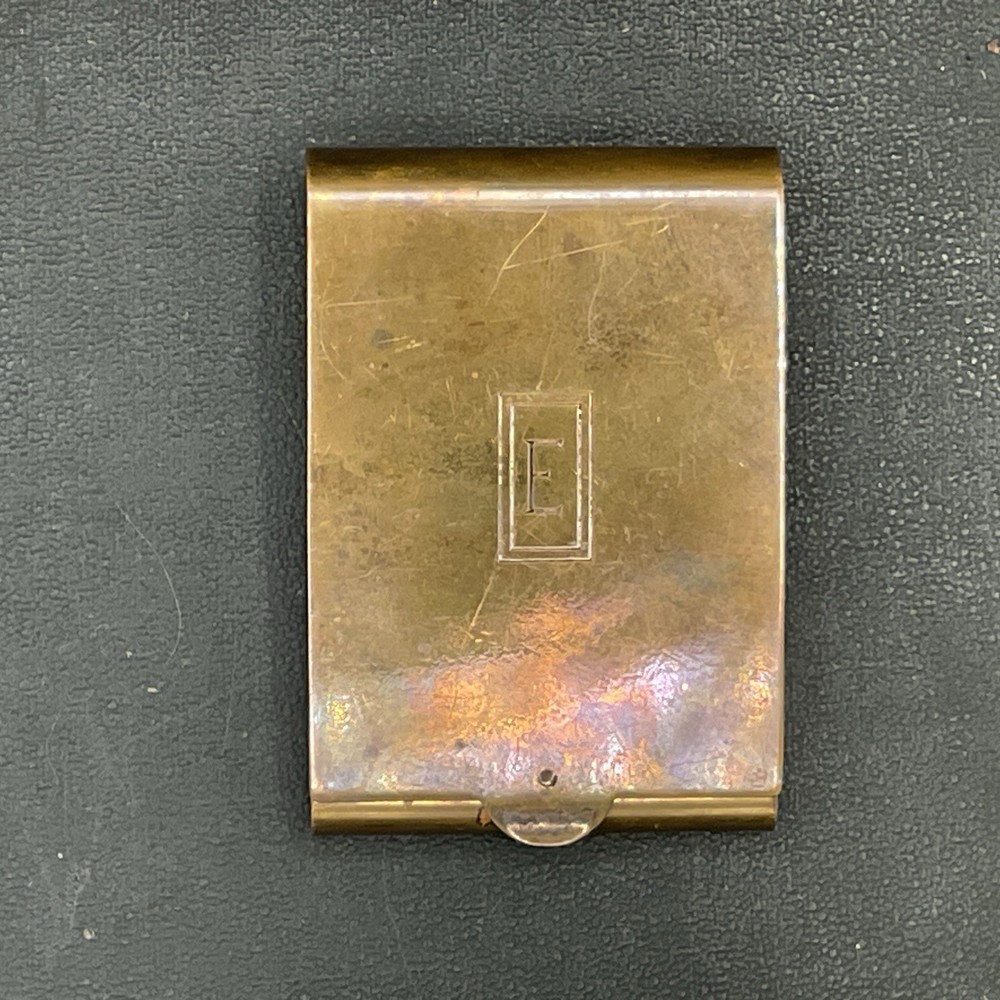 Vintage Brass Toned Napier Matchbook Note Case