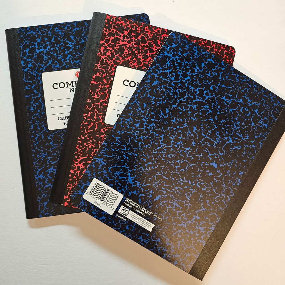 Composition Notebooks 9.75" x 7.5" Assorted Colors