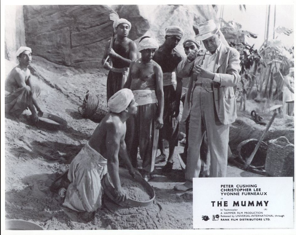 PETER CUSHING CHRISTOPHER LEE THE MUMMY 8X10 PHOTO   #A2297