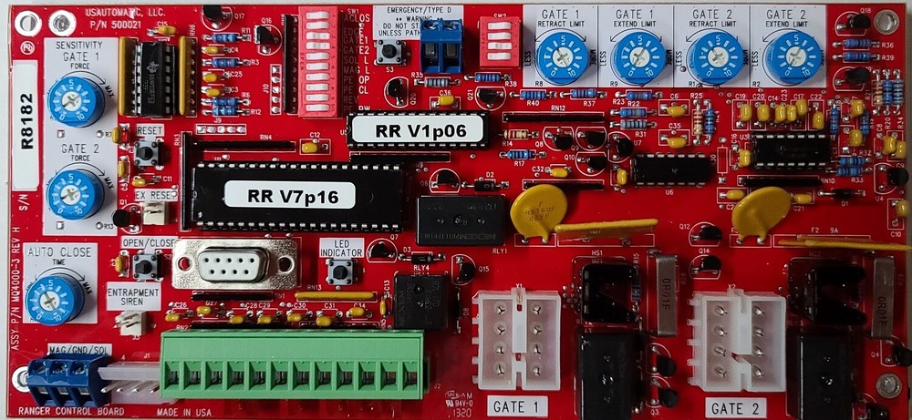 US Automatic 500021 Ranger Control Board Vehicular Swing Gate Operator UL325