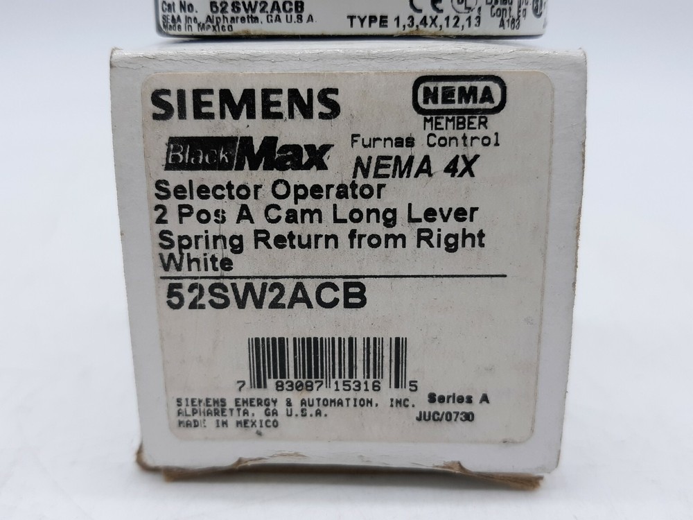 Siemens 52SW2ACB Selector Operator
